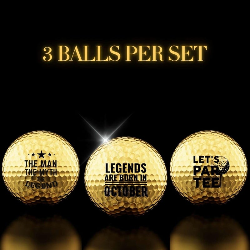 CybGene Birthday Gifts Golf Balls Set for Him, Golf Gifts for Men, Cool Accessories for Golfers, Birthday Golf Balls for Golf Lovers, Dad, Grandpa, Boyfriend, Husband, Brother, Uncle, Boss - Image 3